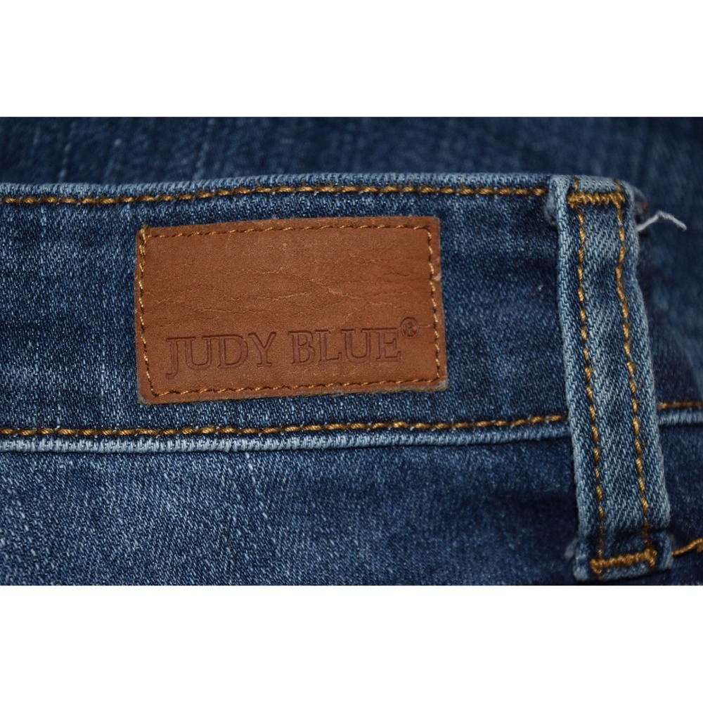Judy Blue Straight Leg Jeans Womens 11/30 Blue Excellent Medium Wash Stretch - Picture 5 of 8
